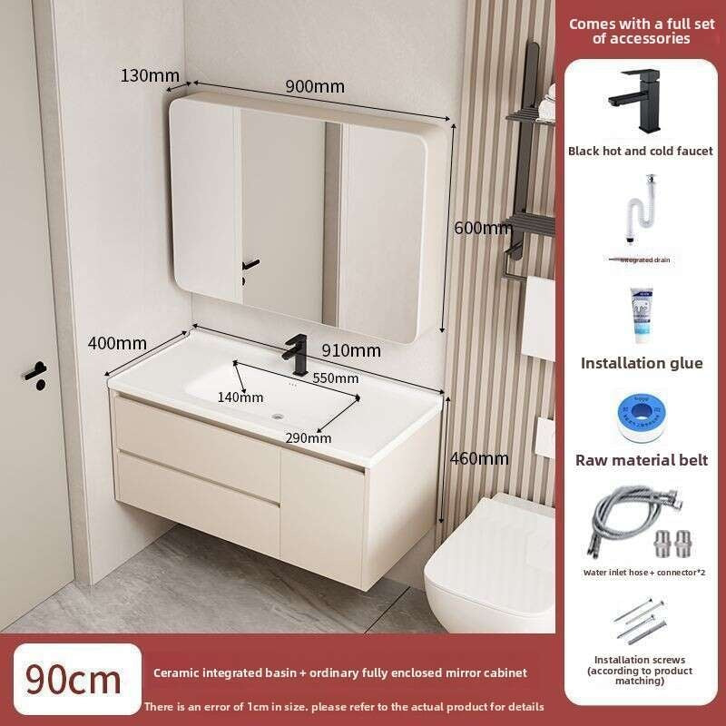 QW- Dressing table storage set, width 40 cm.Bathroom Mirror Cabinet