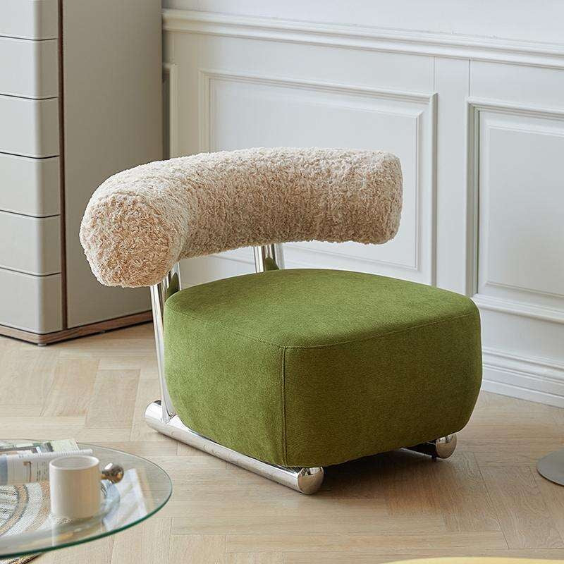 นอร์ดิกแสงที่เพิ่มขึ้นนั้นเรียบง่ายโซฟาเดี่ยวเก้าอี้ห้องนอนโซฟาสตูลบ้าน Sledge สะดวกผ้าฝ้ายและผ้าป่าน