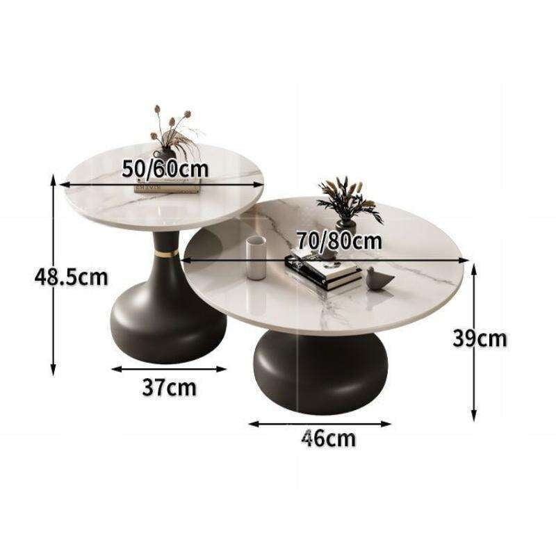 Slate set for home living room Small coffee sofa side table, small round table