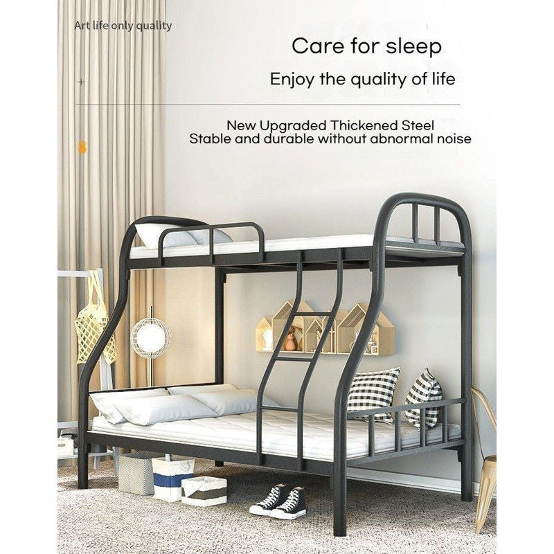 Iron art bunk bed, upper and lower iron shelf bed