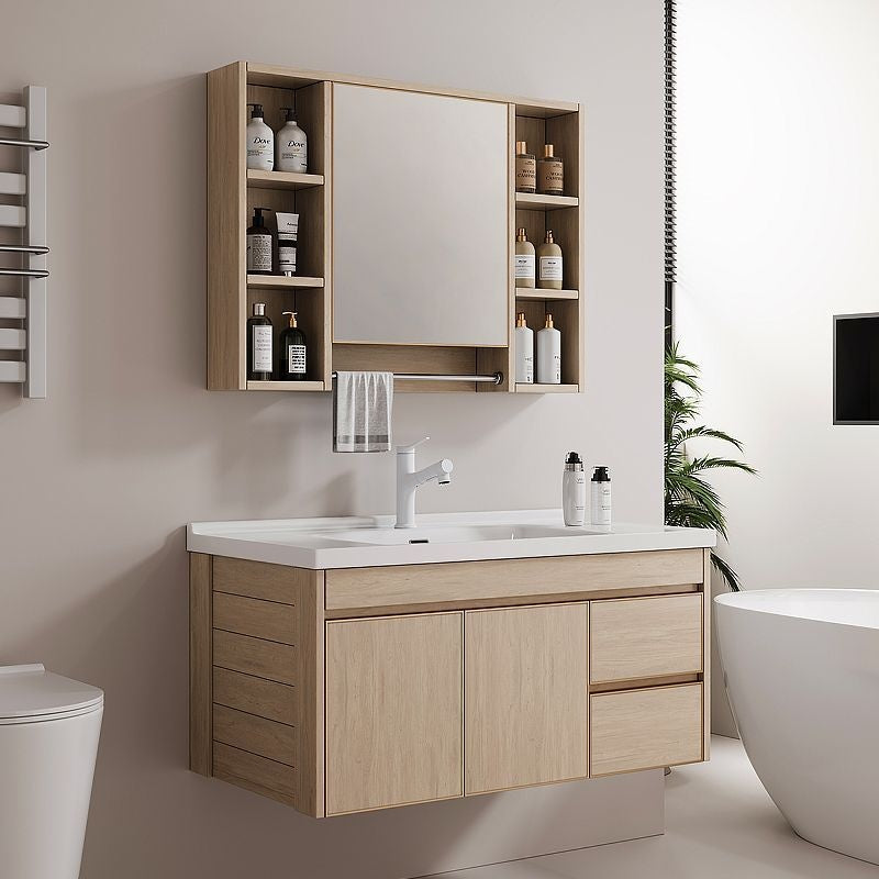 QW- AluminumBathroom storage cabinet aluminum alloy smart mirror Sink set