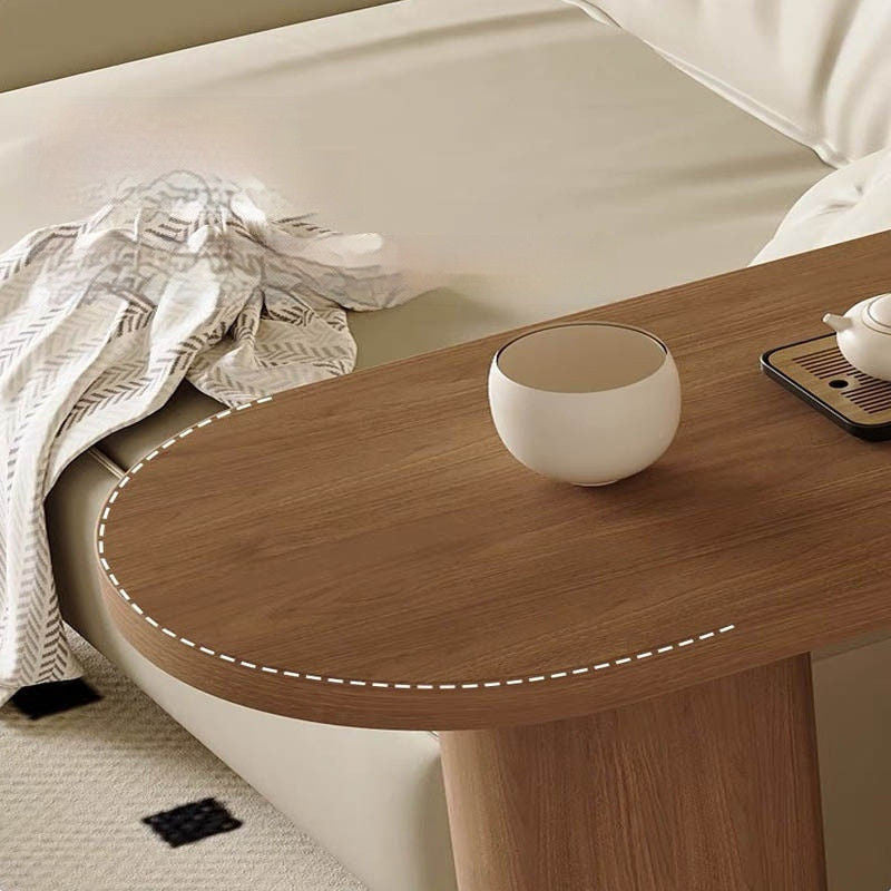 Solid wood home against the wall high long bar coffee simple living room balcony partition check cabinet table