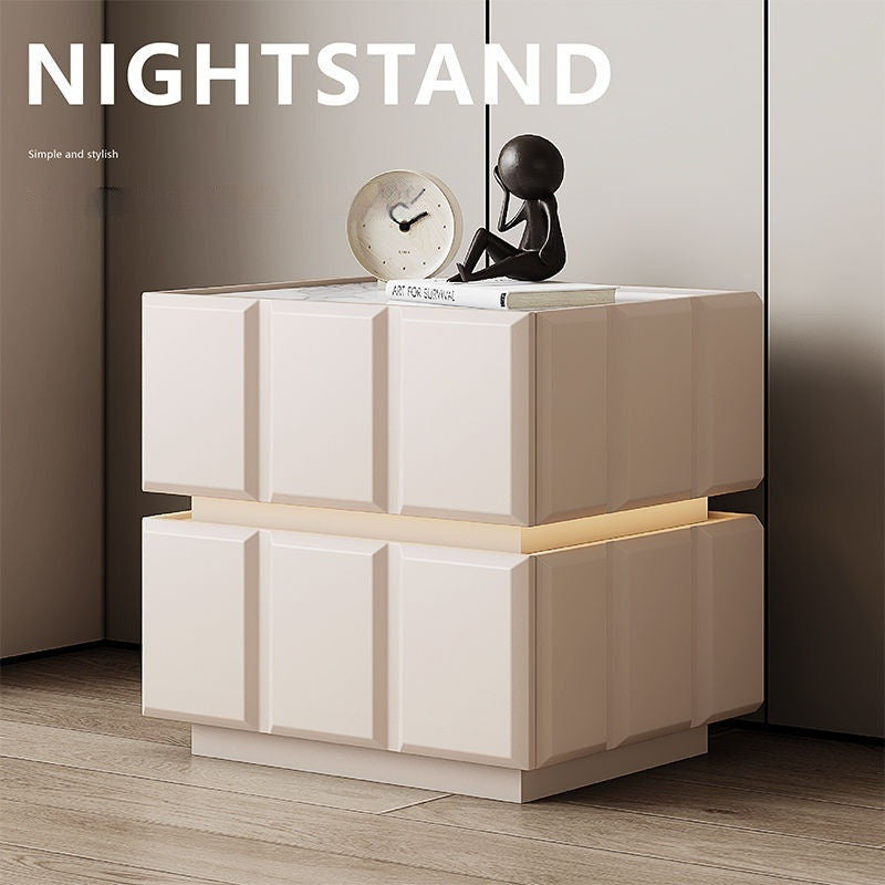 Large Capacity Bedroom Smart Bedside Table Modern Elegant Premium Storage Suspended Simple Light Check