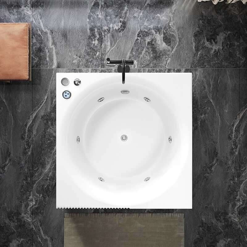 QW- Acrylic Double Spa Bathtub