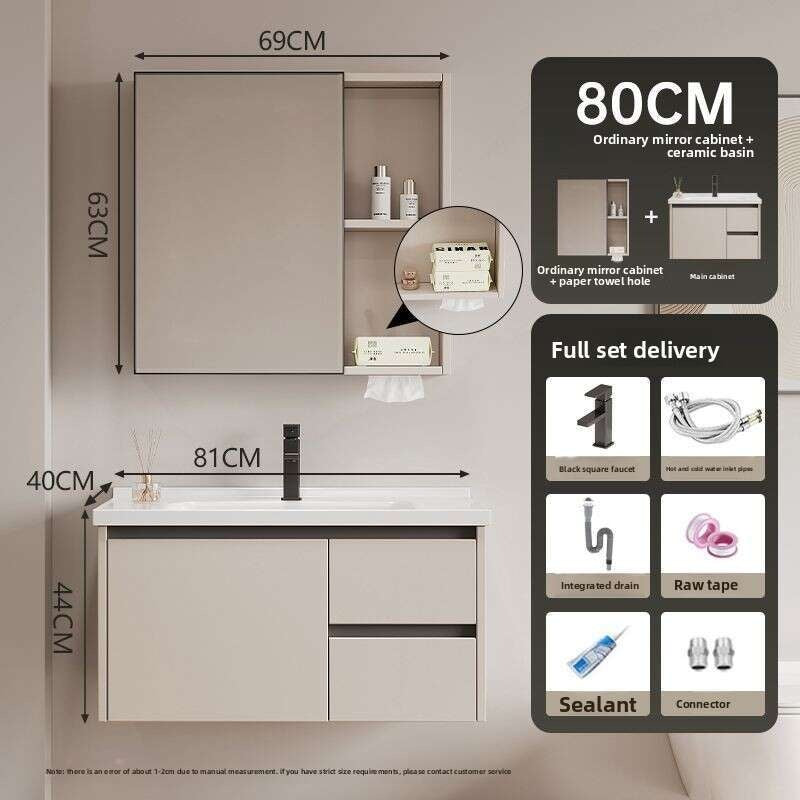 QW- Dressing table storage set, width 40 cm. Bathroom Mirror Cabinet