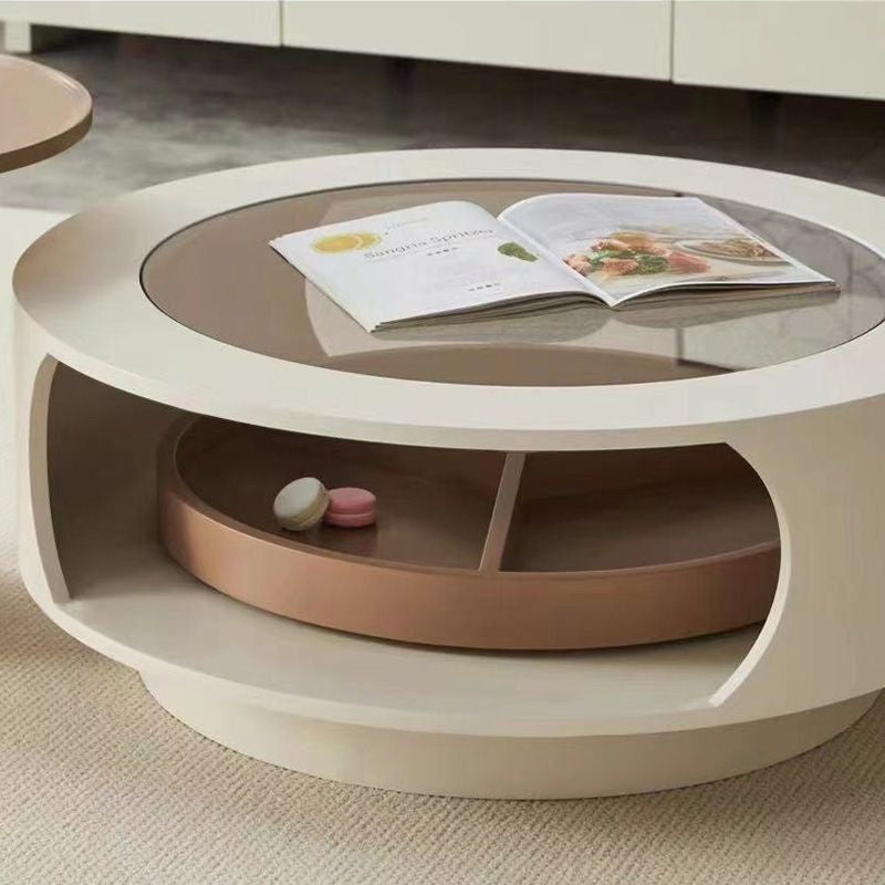 Nordic Wind Light Luxury Fashion Coffee Side Table TV Cabinet Multiple Cabinets Including Small Mirror Modern Style