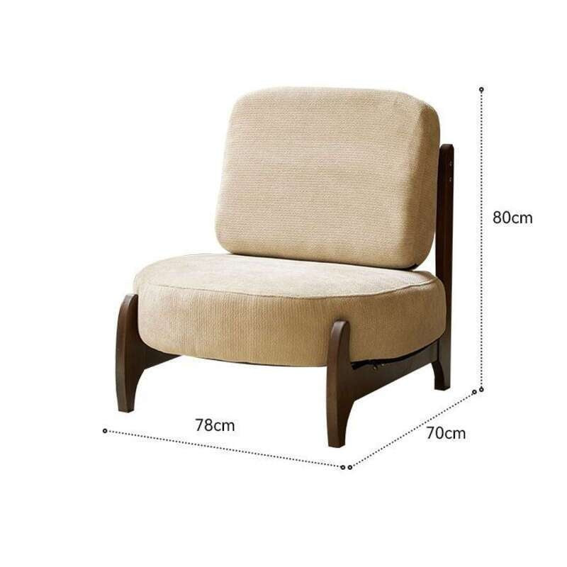 Small home, balcony, living room, light luxury, small single sofa for relaxing.