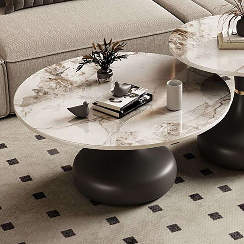 Slate set for home living room Small coffee sofa side table, small round table