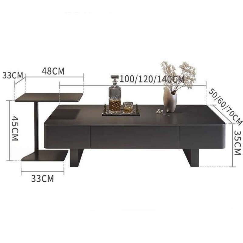 Italian Style Rectangular Stone High-end Living Room Coffee Simple Modern Table for Home