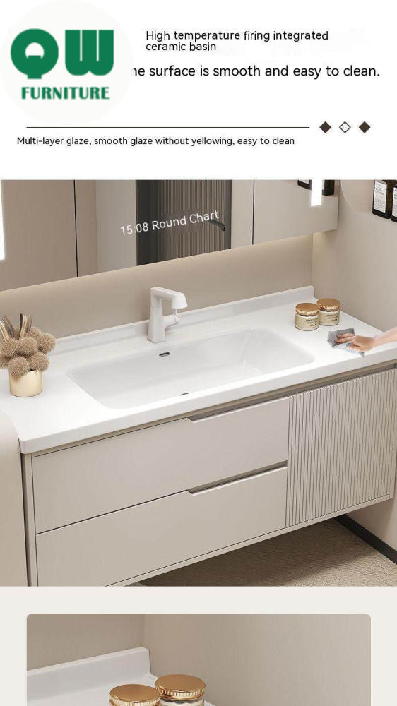 QW- Bathroom Sink Cabinet Set with Smart Mirror