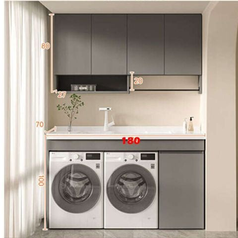 QW- aluminum bathroom sink set Bathroom storage cabinet Customization accepted