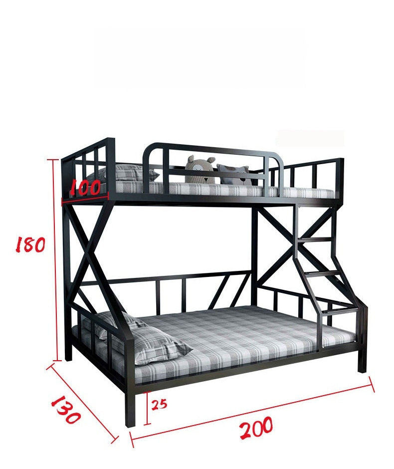 Upper double twin upper and lower maid steel frame bed, eSports room