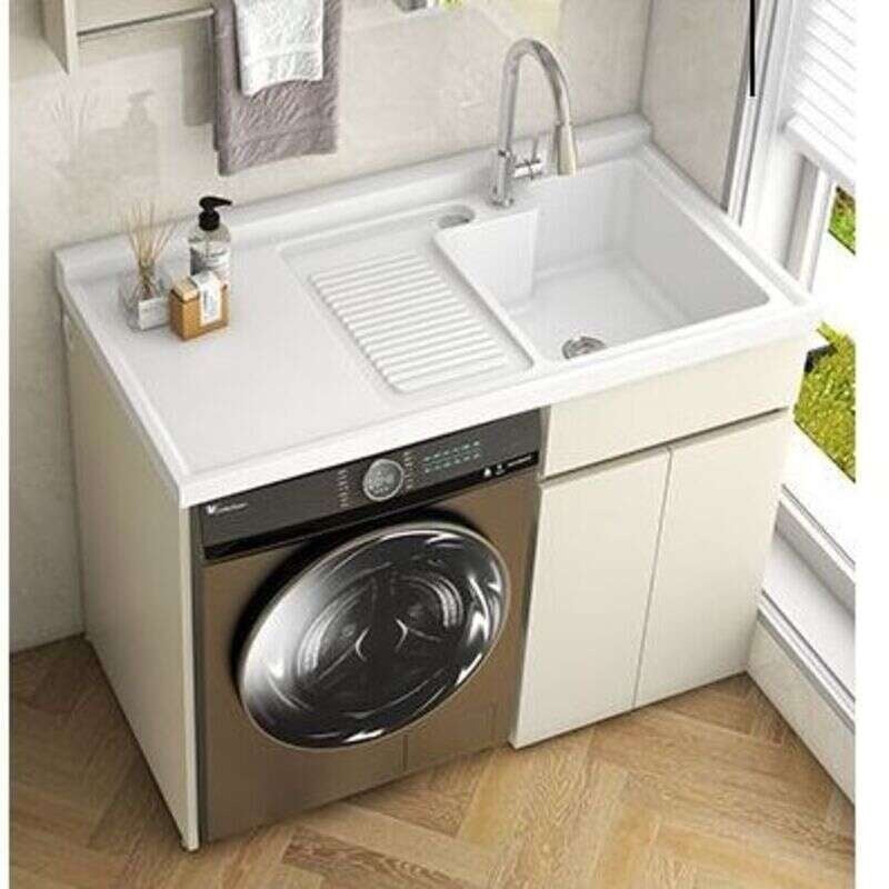 QW- Storage Cabinet Bathroom Sink Set with Faucet