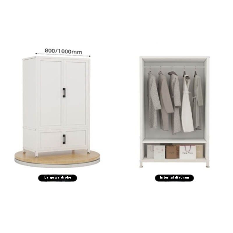 Metal Bedroom Home Wardrobe Durable Storage Cabinet