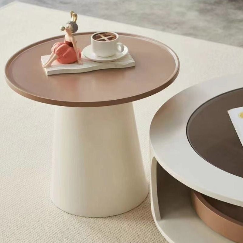 Nordic Wind Light Luxury Fashion Coffee Side Table TV Cabinet Multiple Cabinets Including Small Mirror Modern Style