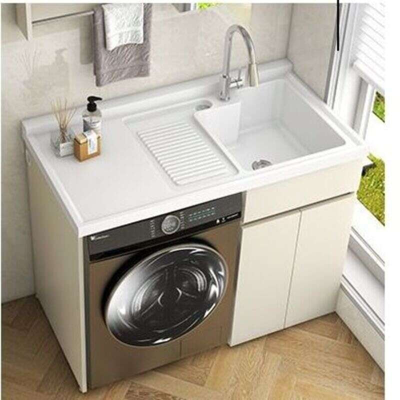 QW- Storage Cabinet Bathroom Sink Set with Faucet