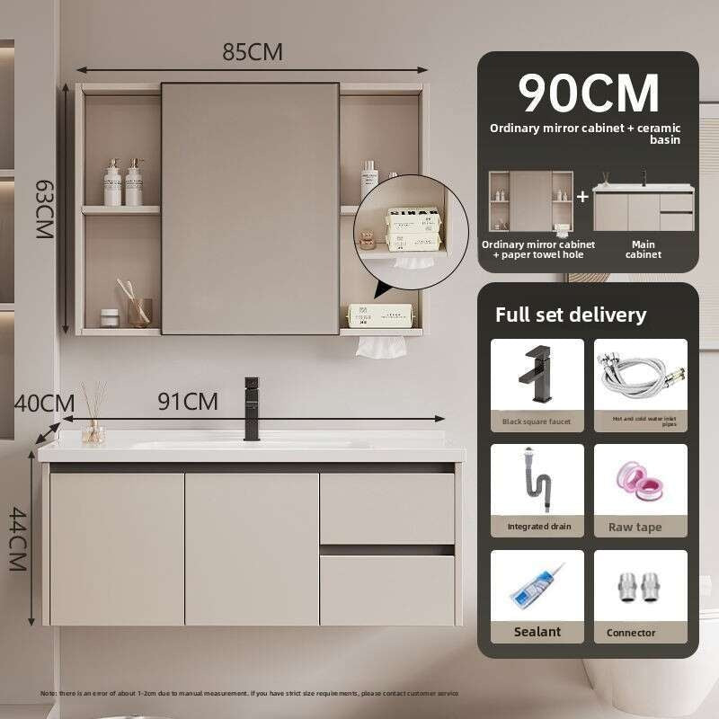 QW- Dressing table storage set, width 40 cm. Bathroom Mirror Cabinet