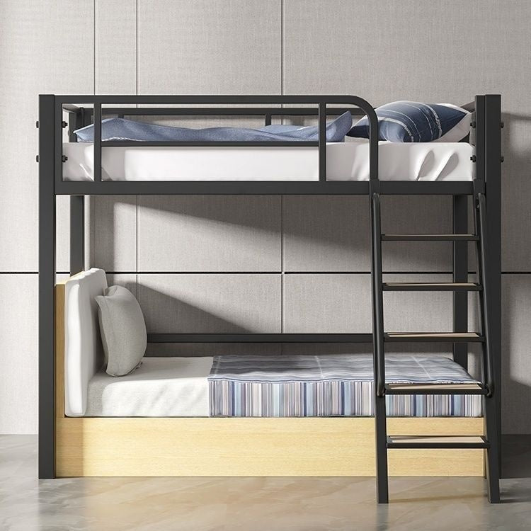 Modern Simple Small Bedroom Suspended Attic Upper and Lower Beds Iron Overhead Art Bunk Bed