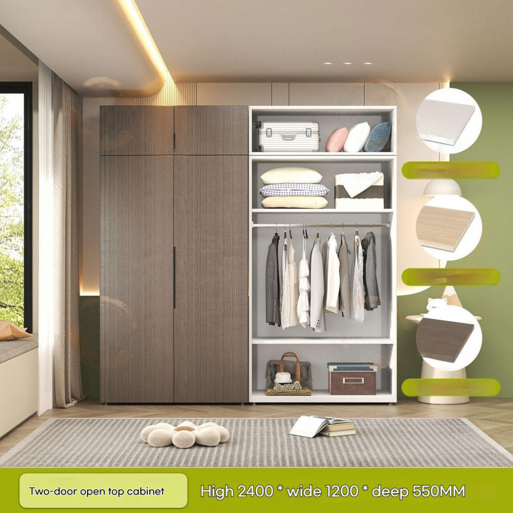 Thickened Steel Home Wardrobe Bedroom Aluminum Honeycomb Panel Storage Cabinet Eco-Friendly