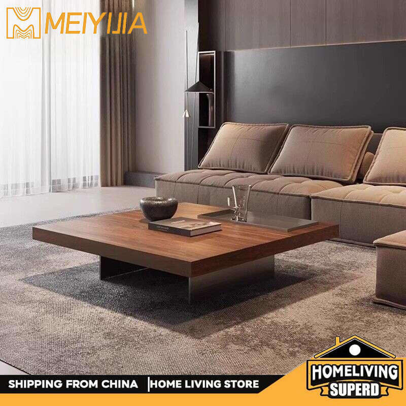 Modern Home Furniture Tall Italian Square Coffee Table