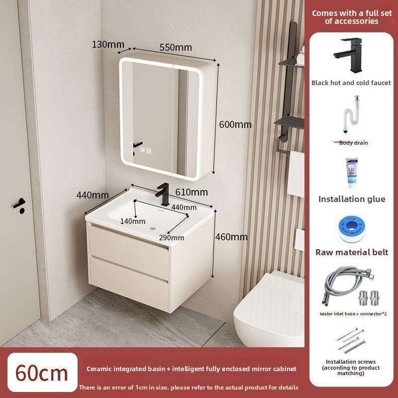 QW- Dressing table storage set, width 40 cm.Bathroom Mirror Cabinet