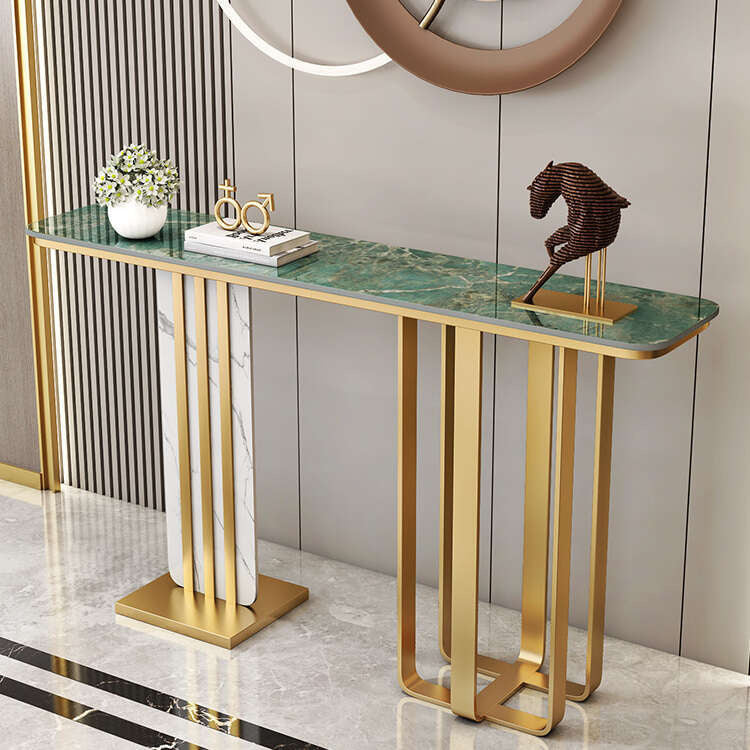 Italian style living room bar Stone entrance Wall-mounted partition table