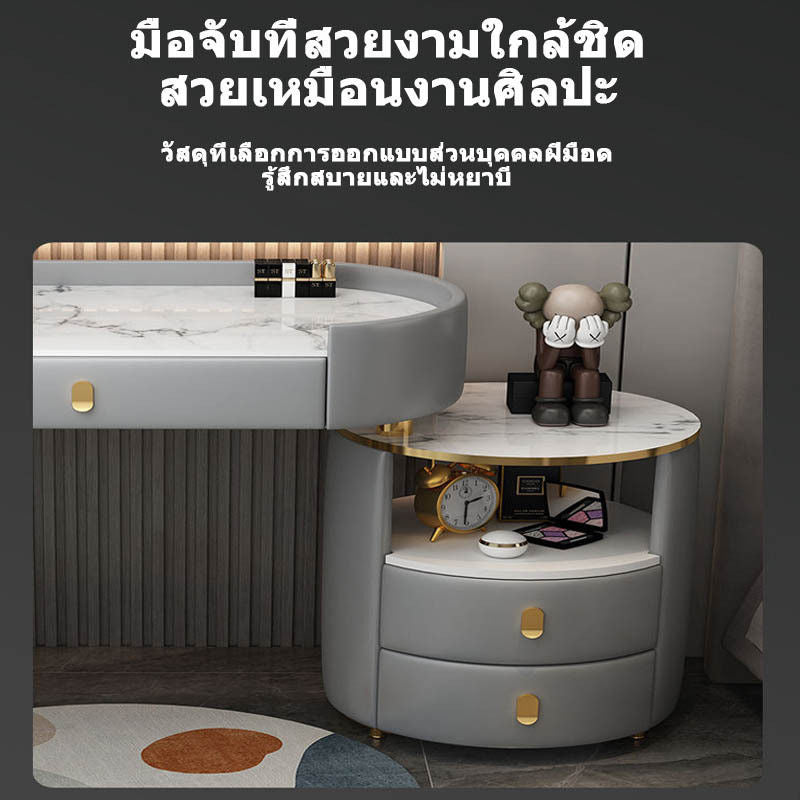ตรวจสอบโต๊ะเครื่องแป้งหรูหราพรีเมี่ยมที่มีขนาดใหญ่ขนาดใหญ่