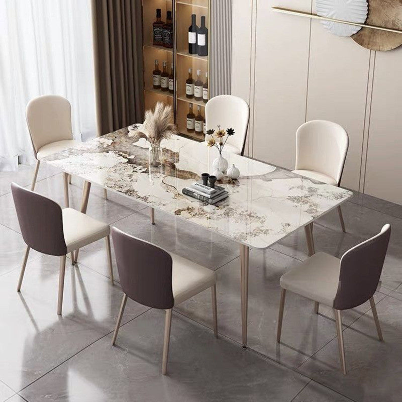 Soft Granite Dining Table Small modern style, suitable for living room or dining room.