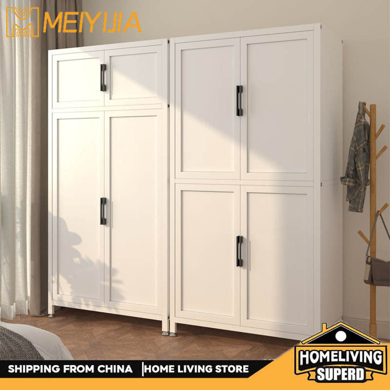 Metal Bedroom Home Wardrobe Durable Storage Cabinet