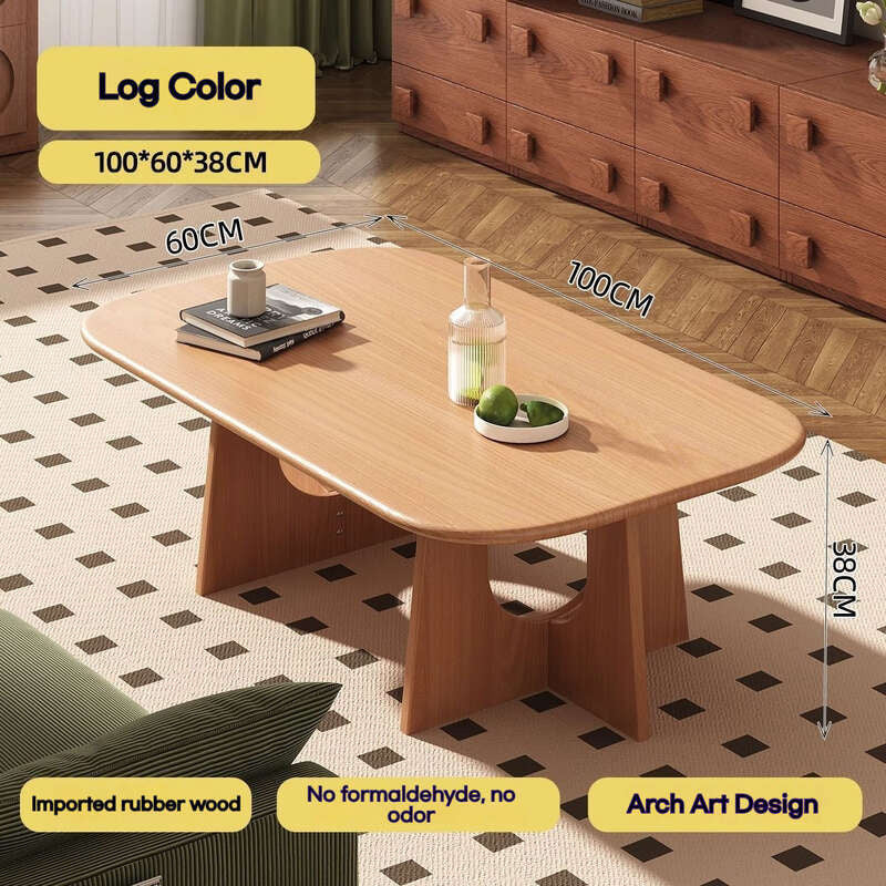 Full solid wood living room coffee home tea balcony low table