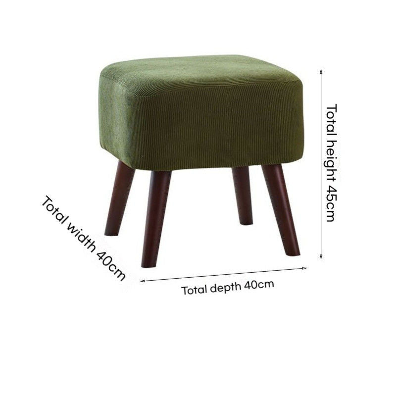 Single Nordic Living Room Balcony Bedroom Lazy Leisure Corduroy Chair Small Sofa with Footrest