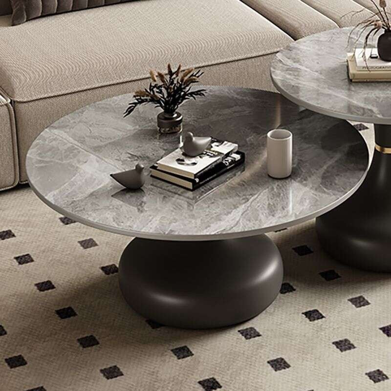 Slate set for home living room Small coffee sofa side table, small round table
