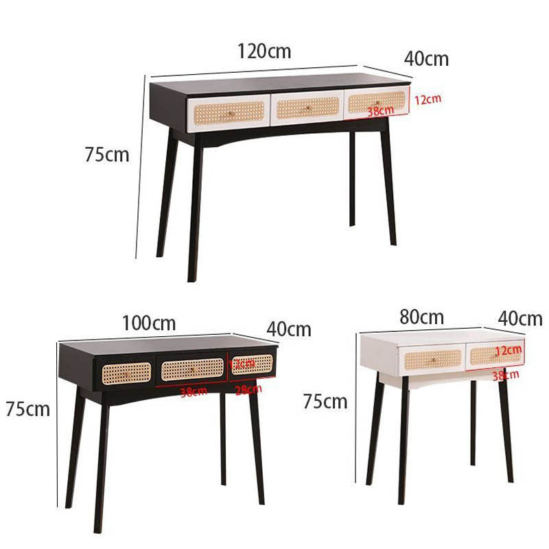 Modern Wicker Nordic Simple Home Bedroom European Style Makeup Dressing Table