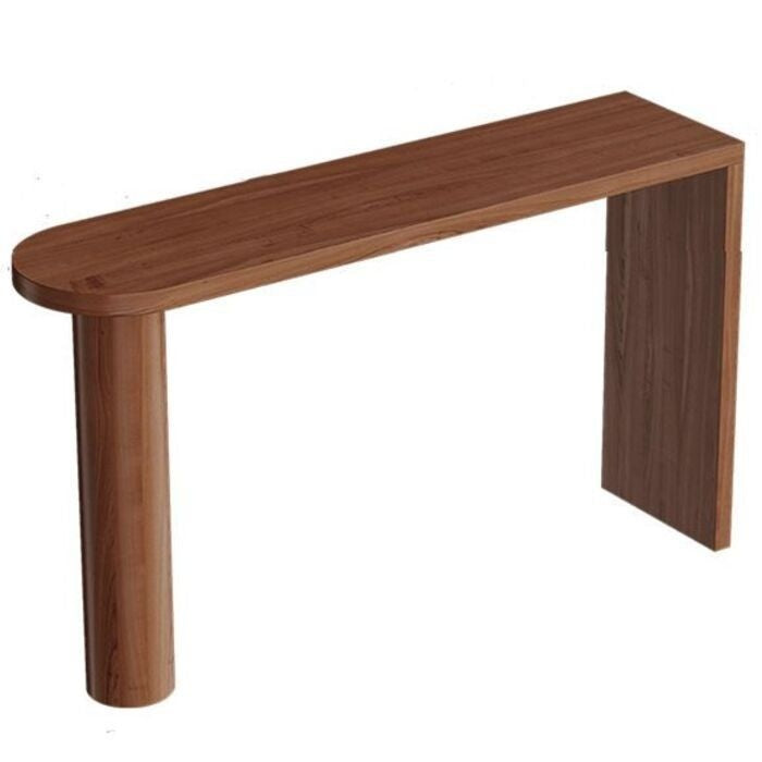 Tea solid wood table, narrow long strip high for living room bar island table