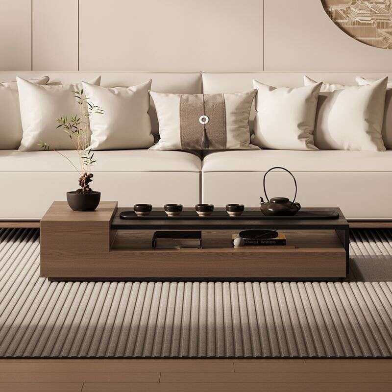 Modern Solid Wood Living Room Side Coffee Table for Home