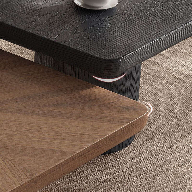 Walnut Solid Wood Combination Square Home Italian Living Room Simple Coffee Table