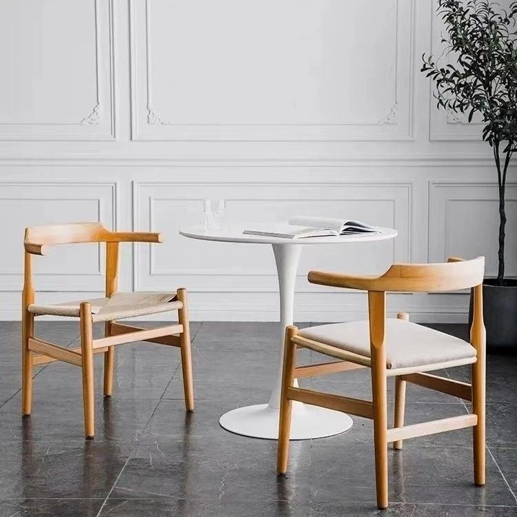 เก้าอี้ในบ้านแขนโมเดิร์นนอร์ดิกโครงสร้างโฮมสเตย์รองรับกลับเก้าอี้นมัสการ 