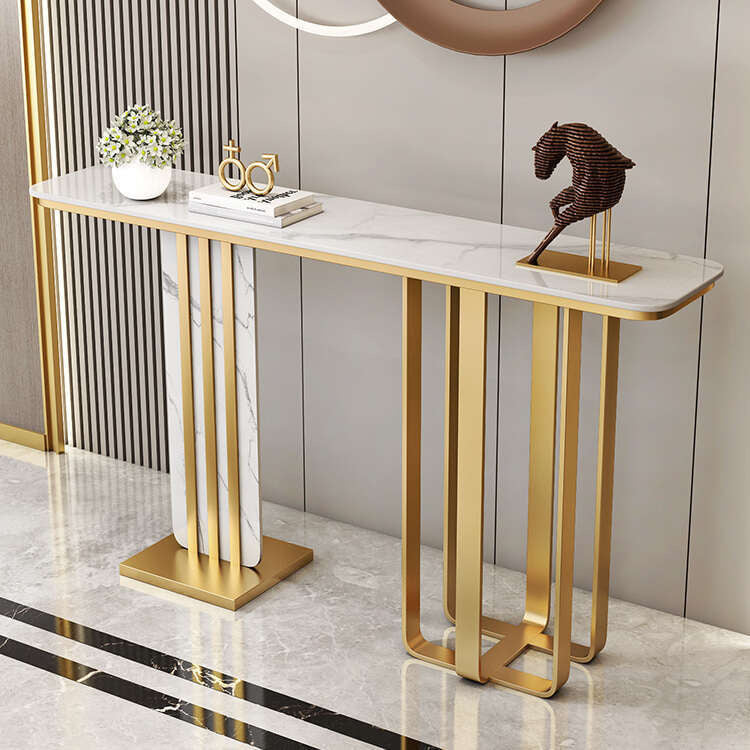 Italian style living room bar Stone entrance Wall-mounted partition table