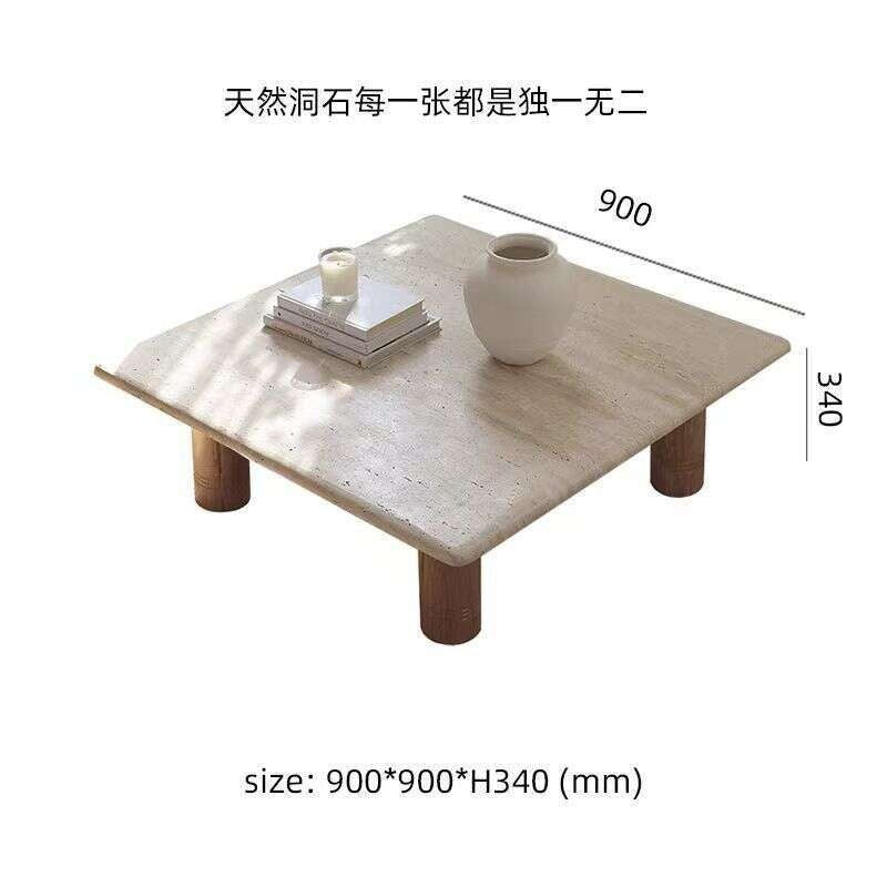 Stone Living Room Tea Japanese Style Coffee Table Natural Marble Furniture