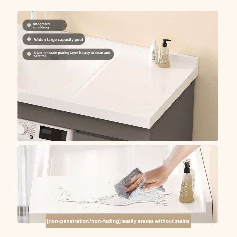 QW- aluminum bathroom sink set Bathroom storage cabinet Customization accepted