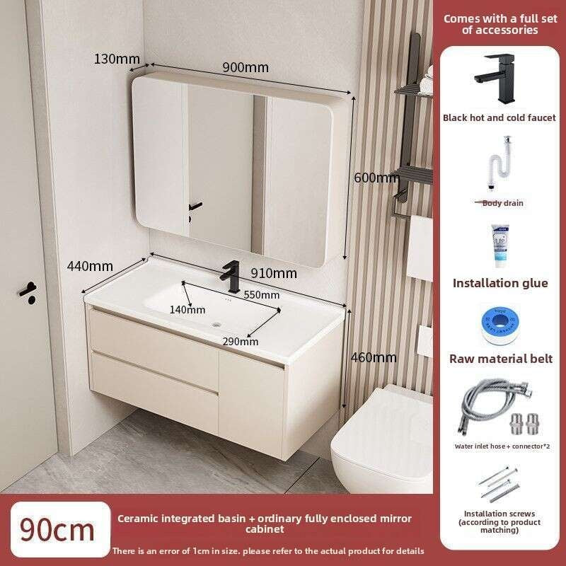 QW- Dressing table storage set, width 40 cm.Bathroom Mirror Cabinet