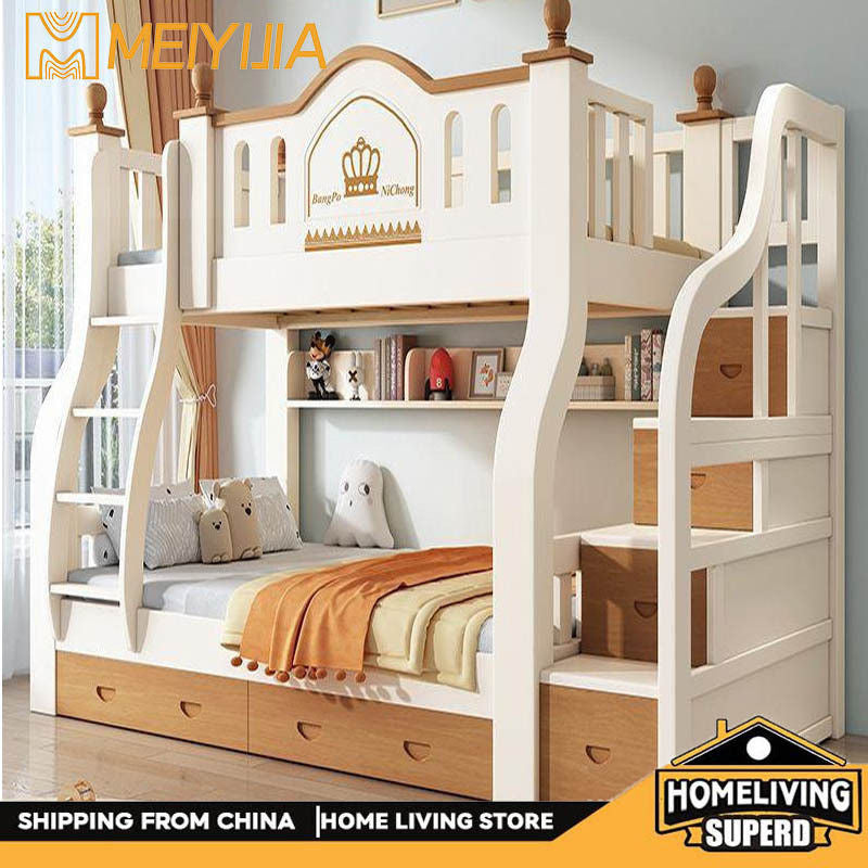 All solid wood builds the mother bed. Upper lower beds are thicker higher, multi-purpose up down combining high and low beds, children's beds.