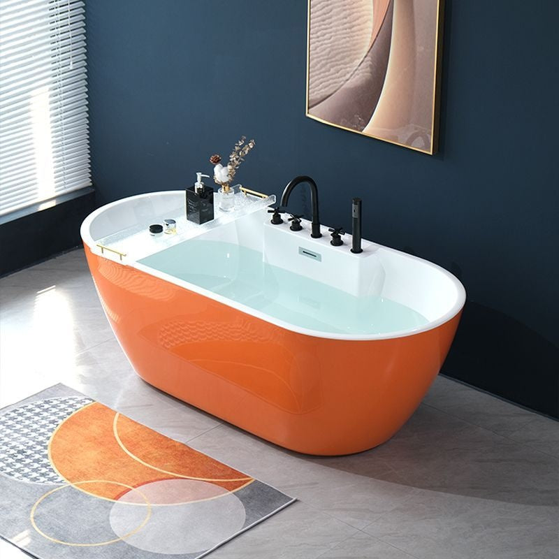 QW- Acrylic Bathtub Small for Home Use Colorful Bathtubs