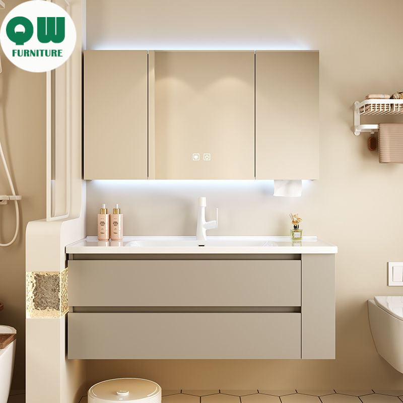 ตรวจสอบห้องน้ำตู้กระจกสมาร์ทห้องน้ำฮาร์ดแวร์เซรามิก 