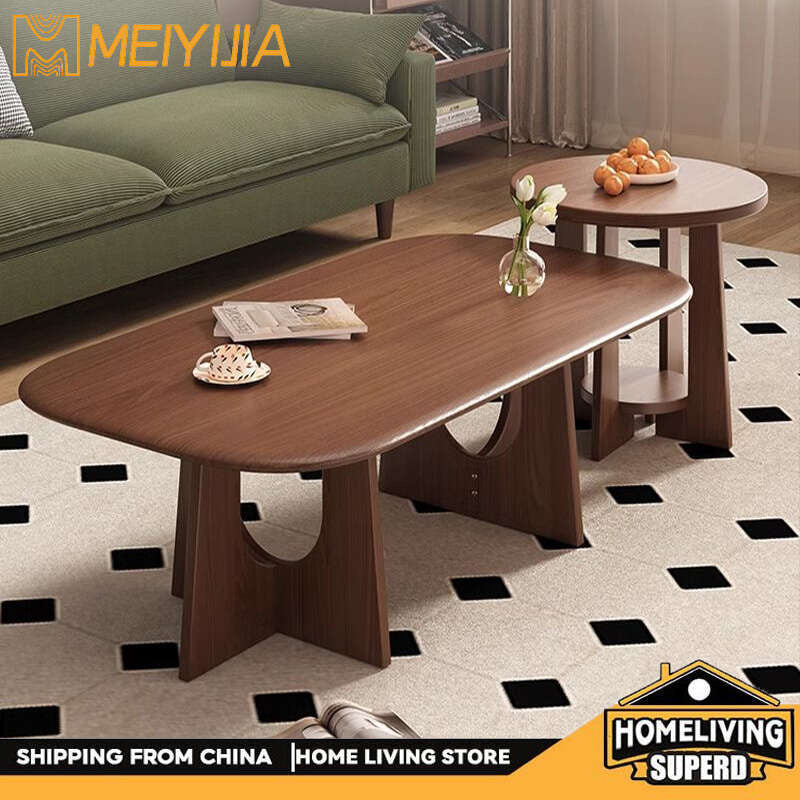 Full solid wood living room coffee home tea balcony low table