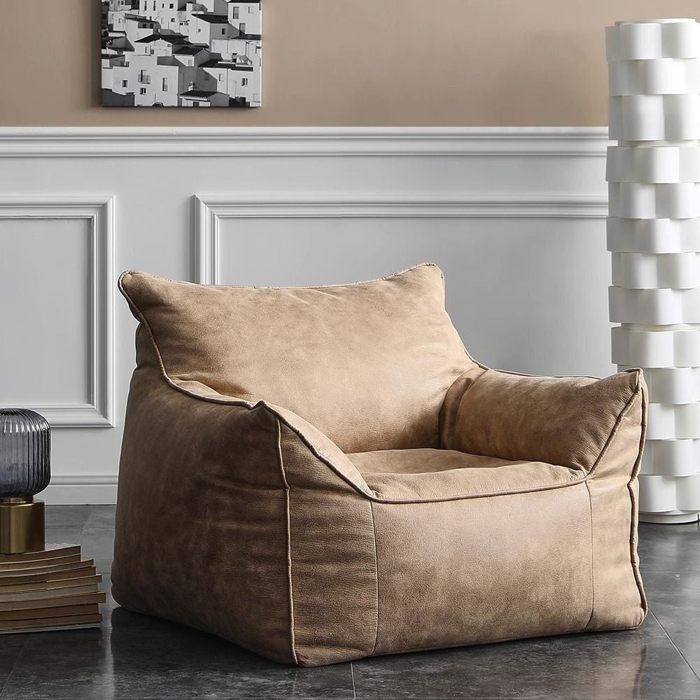 Simple American Style Ins Wind Living Room Single Lazy Sofa Bed High Bounce Tatami Mat Not Sagging Oil Wax Surface