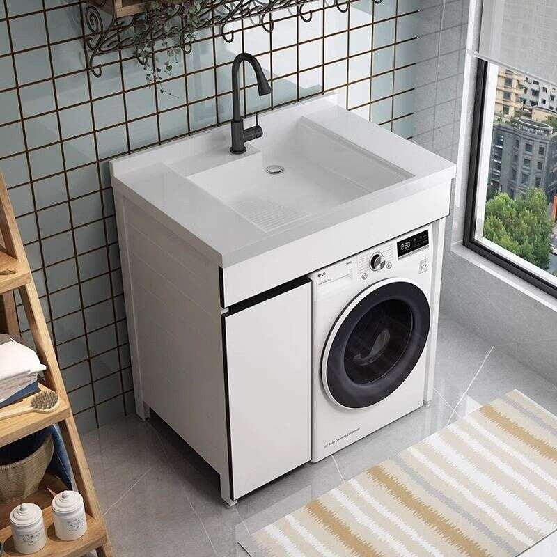 QW- aluminum bathroom sink set Bathroom storage cabinet