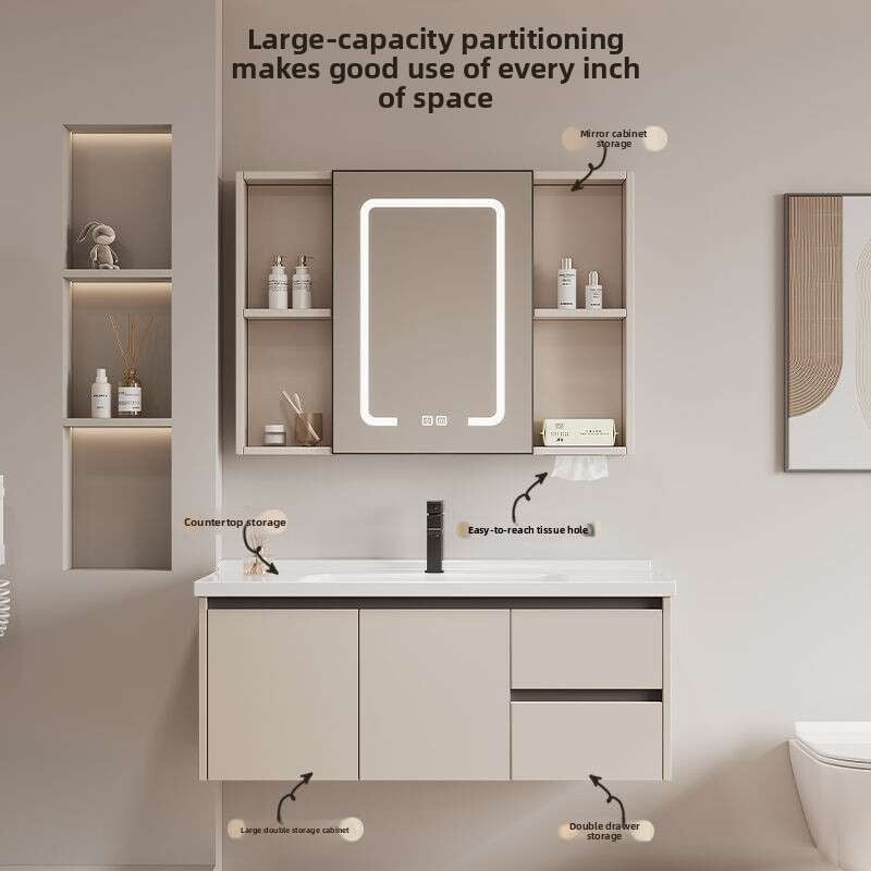 QW- Dressing table storage set, width 40 cm. Bathroom Mirror Cabinet