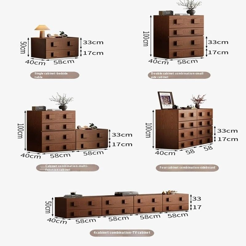 Ministry Free Combination Living Room Storage Bedside TV Cabinet Premium Multifunctional