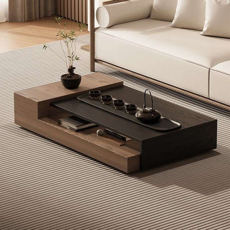 Modern Solid Wood Living Room Side Coffee Table for Home